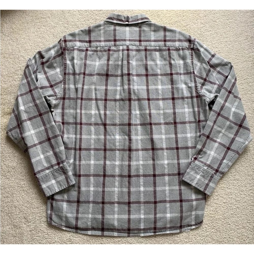 Bonobos Button Down Shirt Mens XL Slim Fit Gray Plaid Long Sleeve Cotton Office - Picture 3 of 10